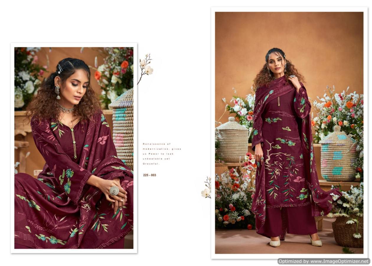 Zulfat Winter Beauty Pure Pashmina Designer Party Wear Dress Material